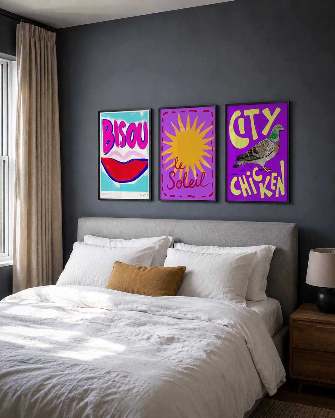 Kleurrijke kus Posterset