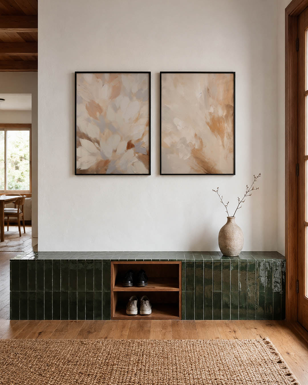 Vormenspel in pastel Posterset