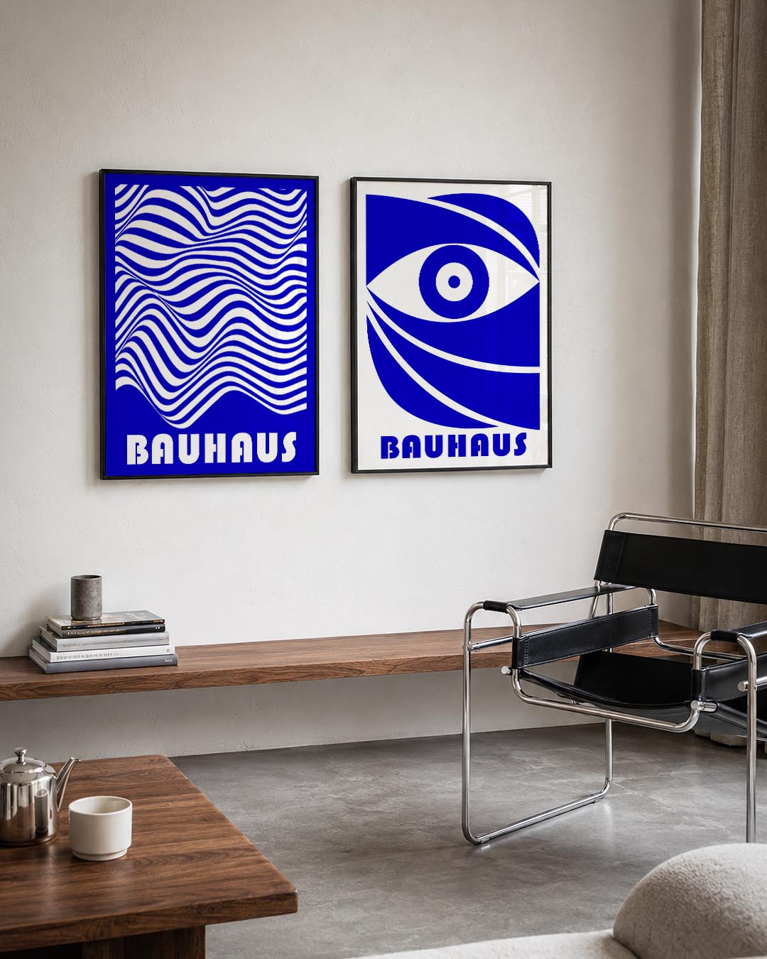Golvend lijnenspel Posterset