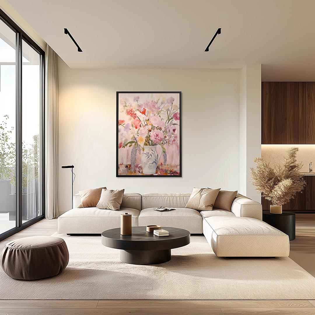 Bloemrijke compositie Kunstwerk