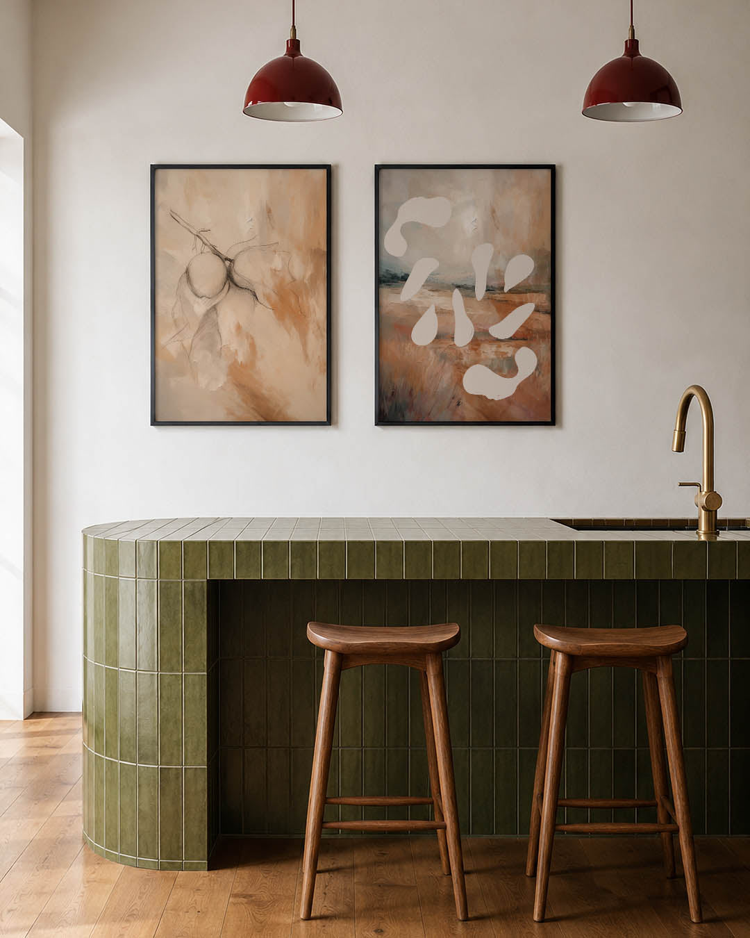 Natuurlijke vormen Posterset