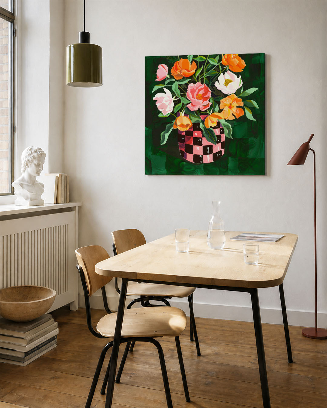 Bloemrijke compositie Kunstwerk