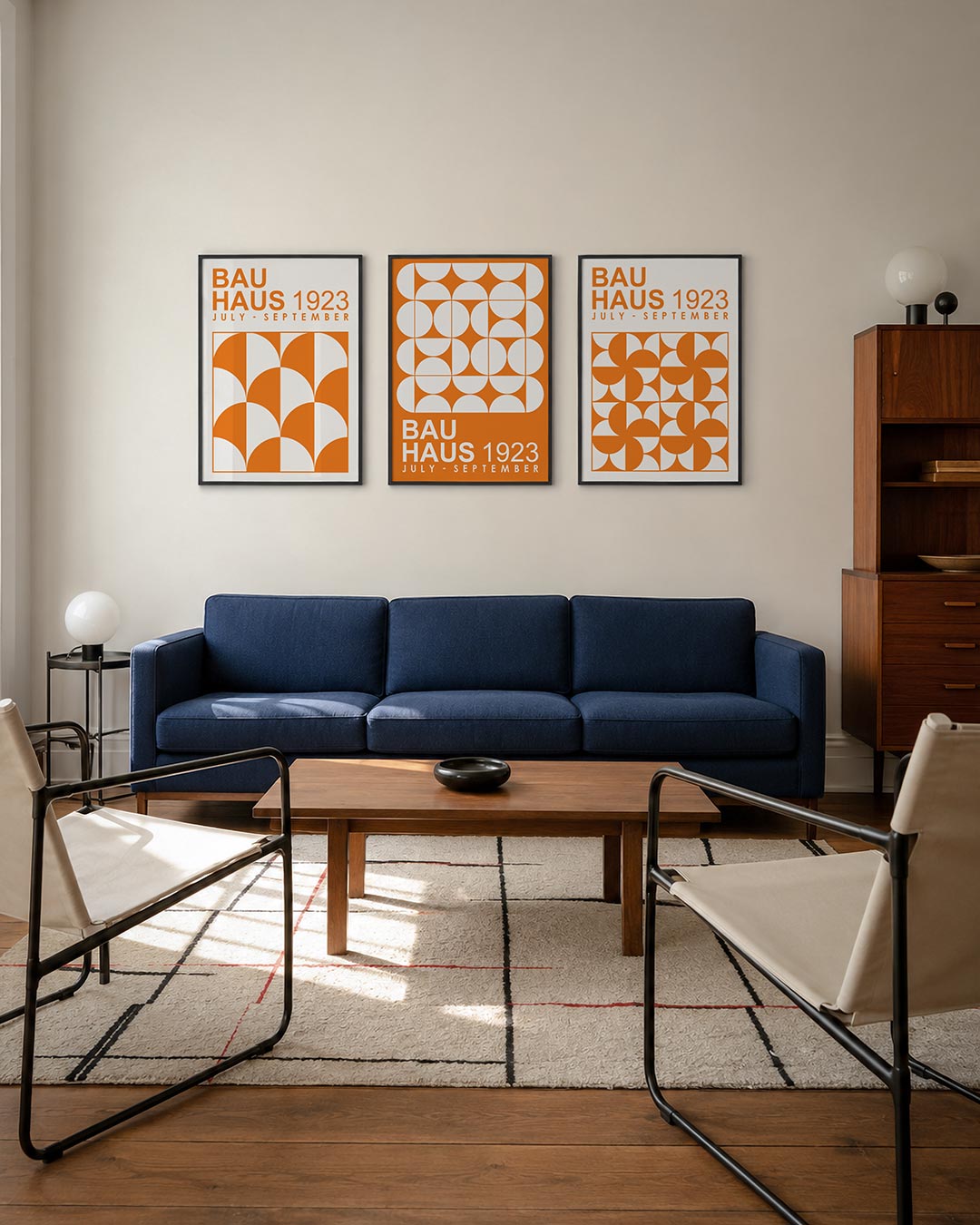 Oranje boogpatronen Posterset