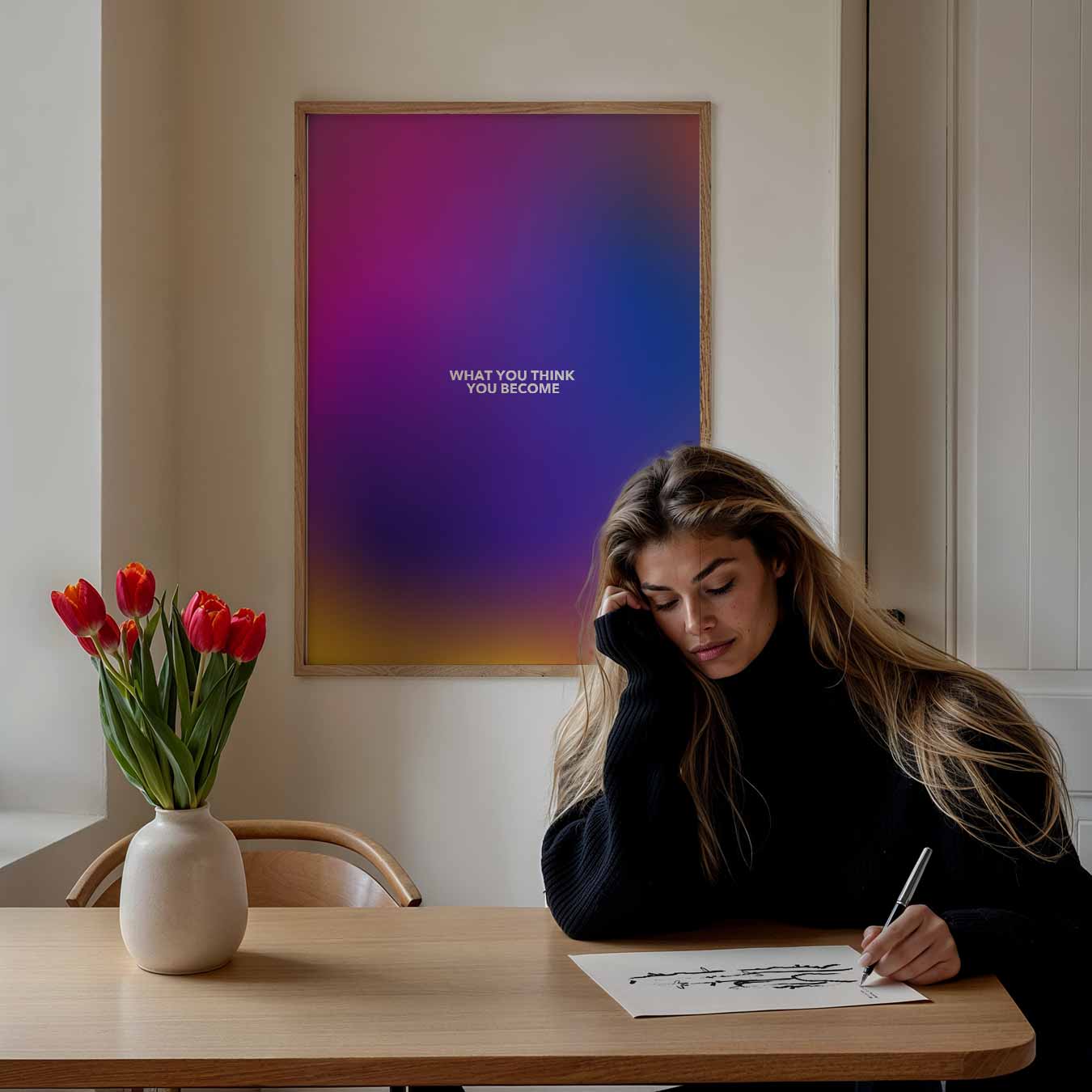 Inspirerende Mindset Poster-WallArtistic