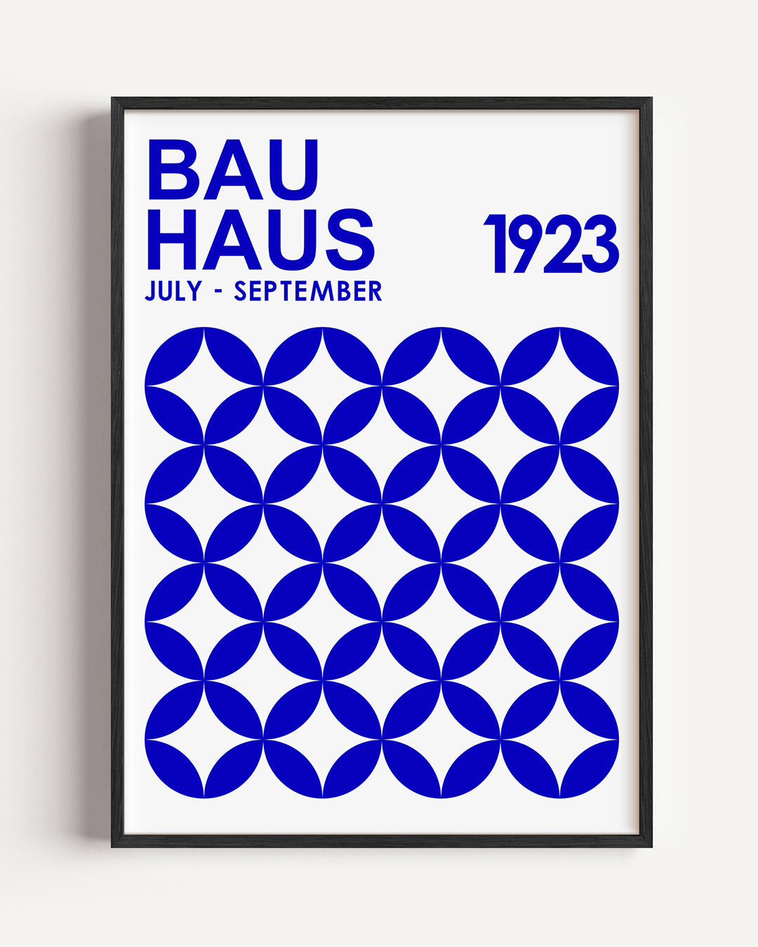 Cirkelritme blauw Poster