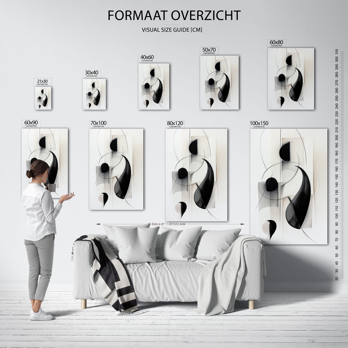 Abstracte vormen Poster
