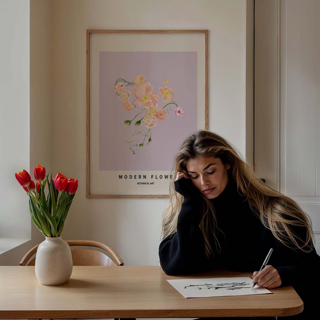 Botanische Bloemenpracht Poster-WallArtistic