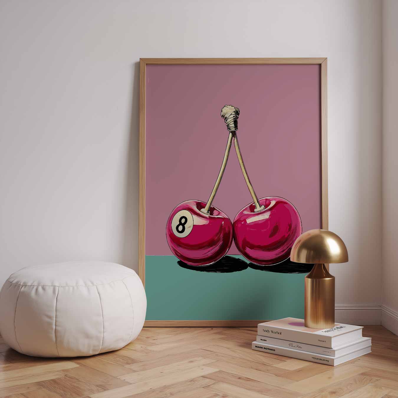 Speelse Kersen Poster-WallArtistic