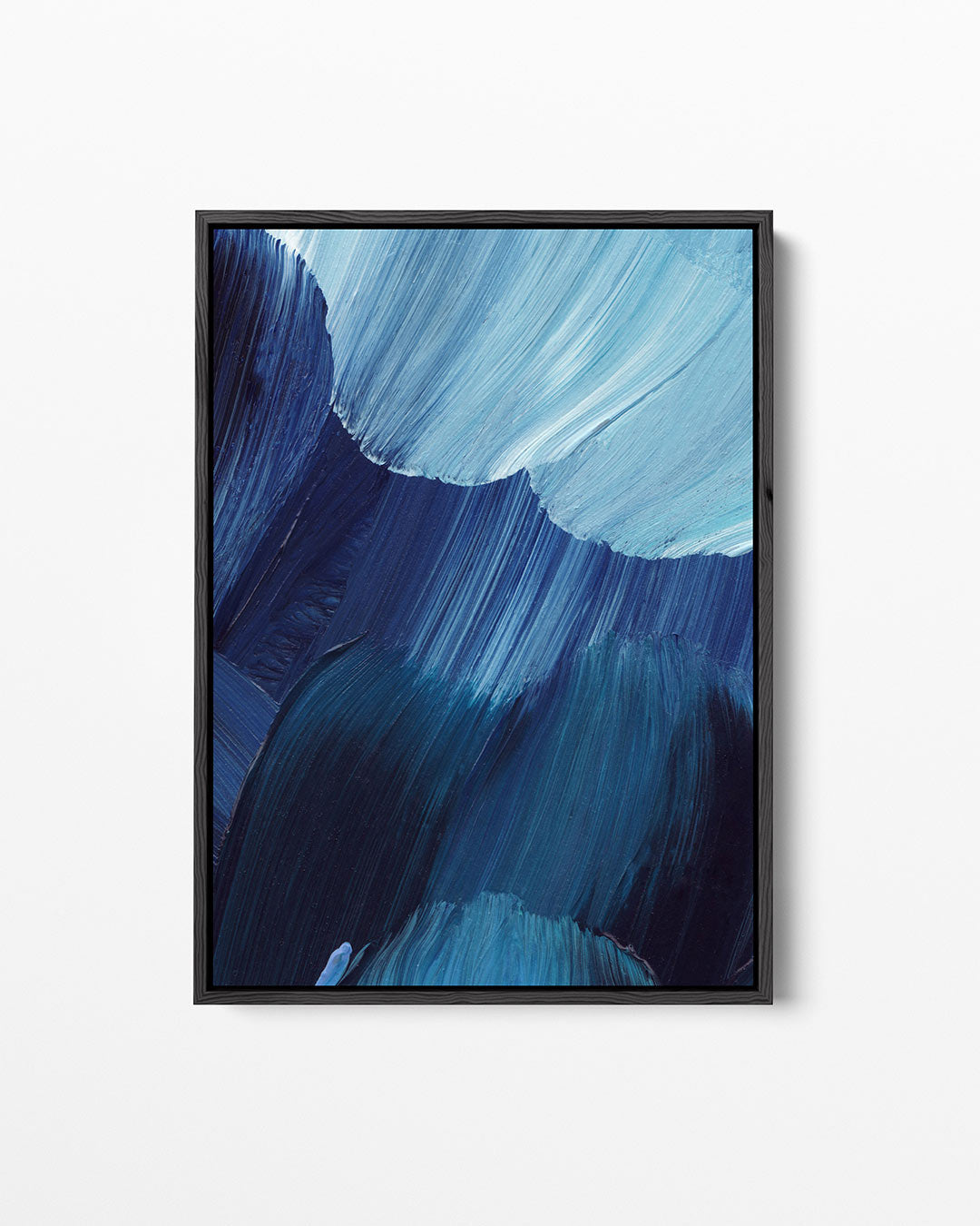 Golvende blauwe beweging Kunstwerk
