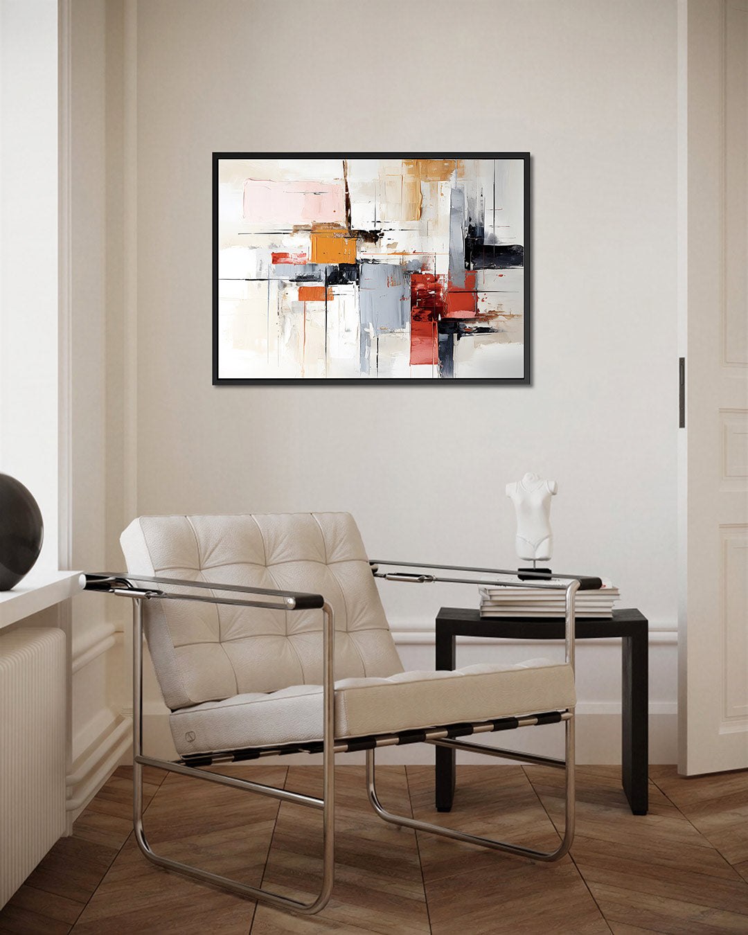 Geometrische kleurencompositie Kunstwerk