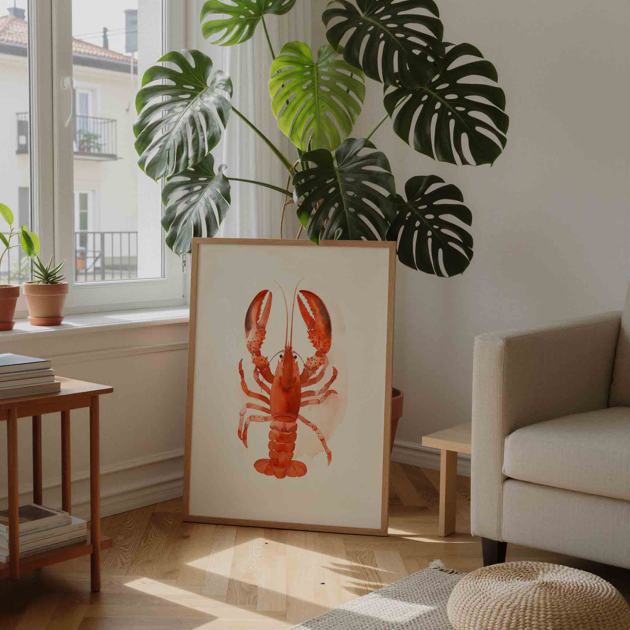 Rode kreeft Poster