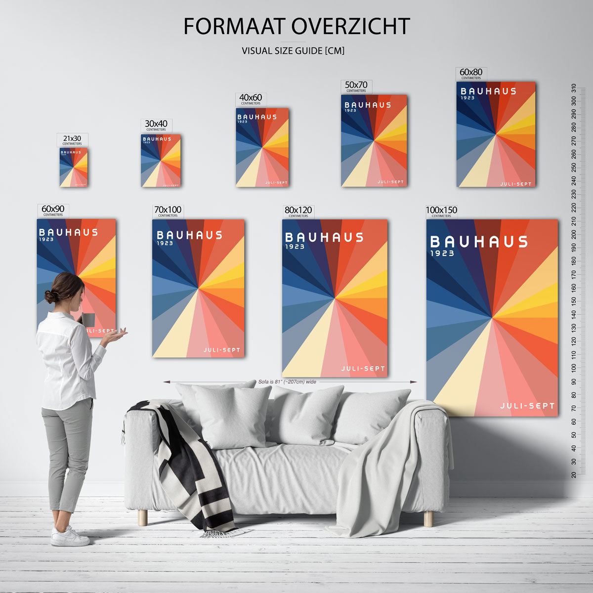 Stralende kleurvlakken Poster