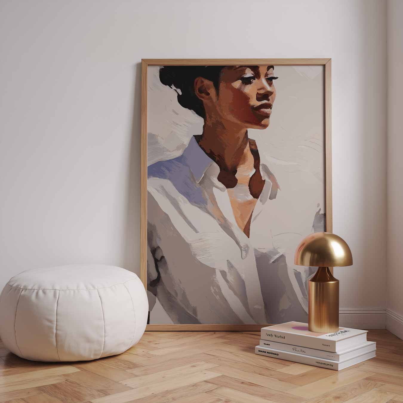 Elegante Vrouwenportret Poster-WallArtistic