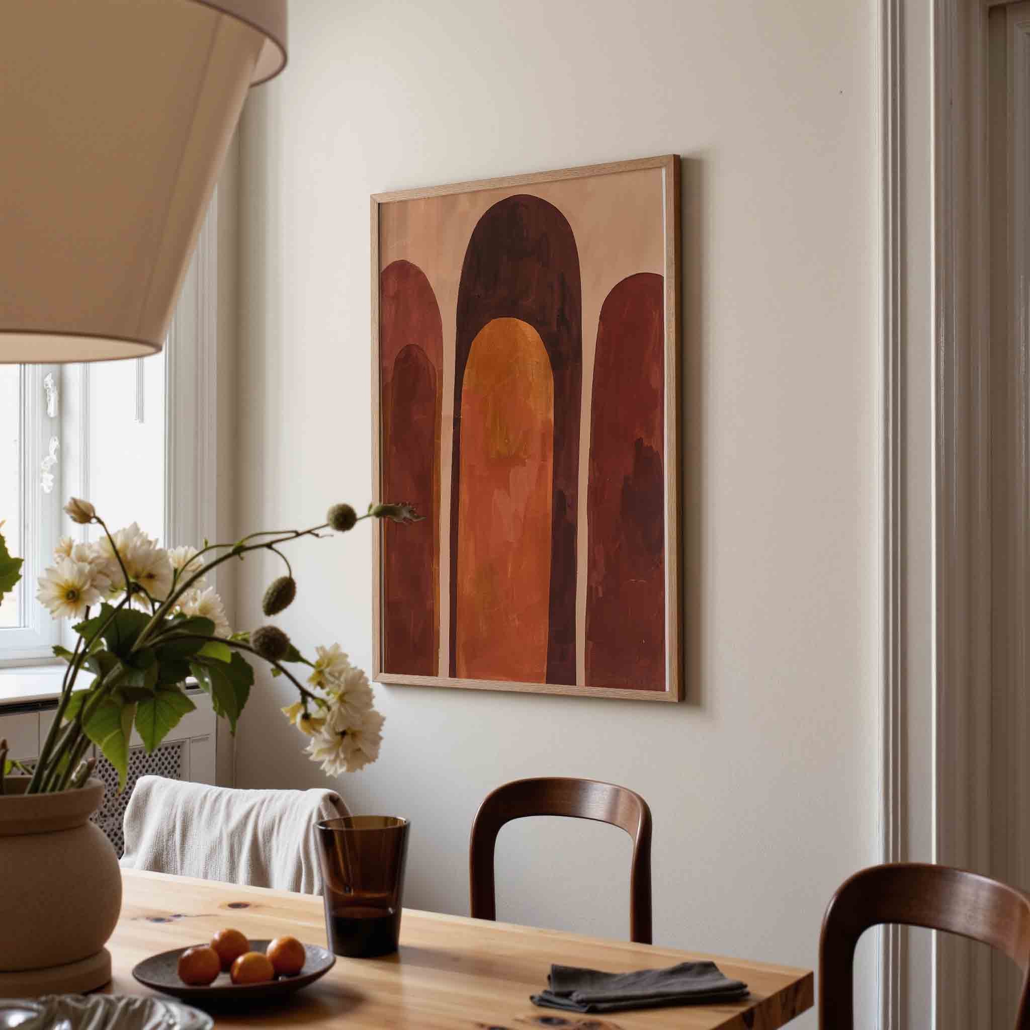 Abstracte bogen Poster