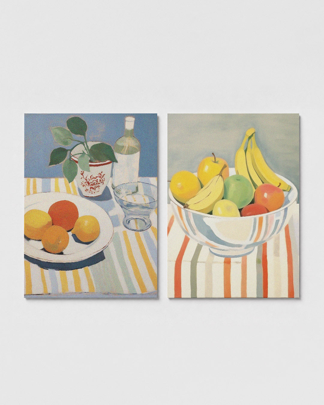 Fruit en strepen Posterset