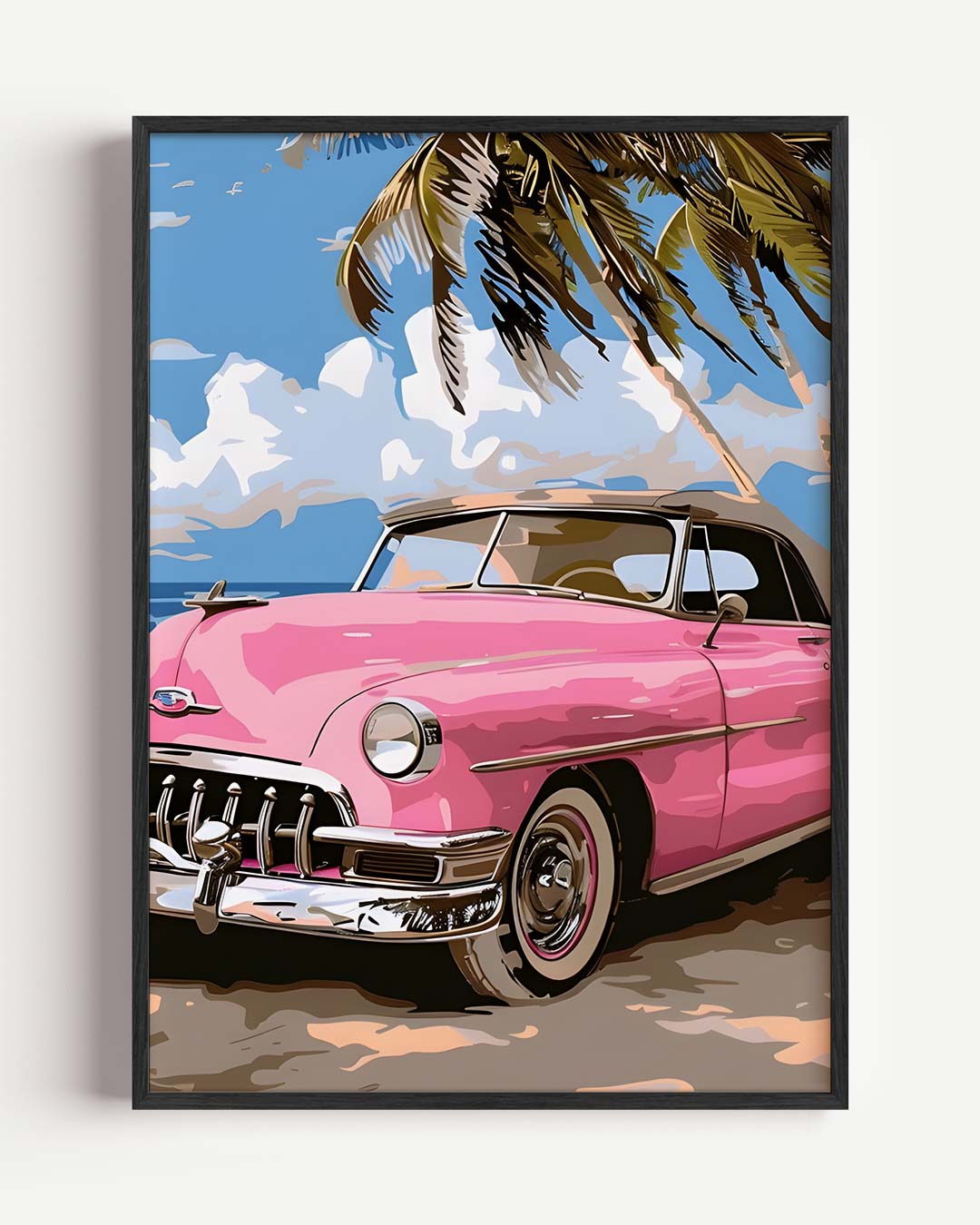 Retro Strandavontuur Poster-WallArtistic