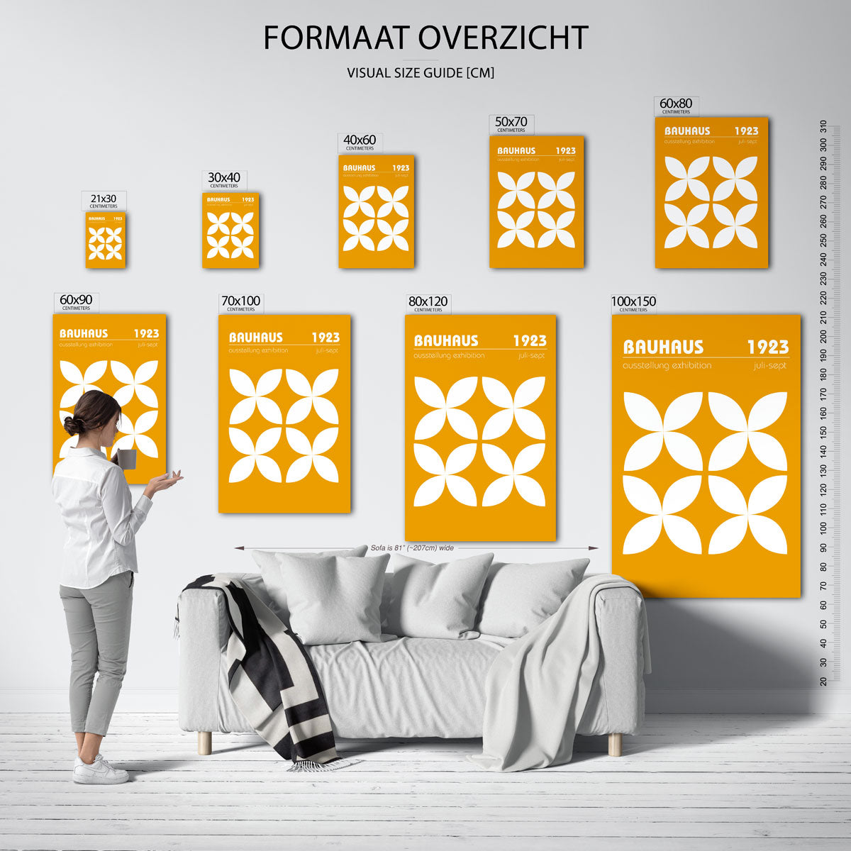 Vormritme en kleur Poster