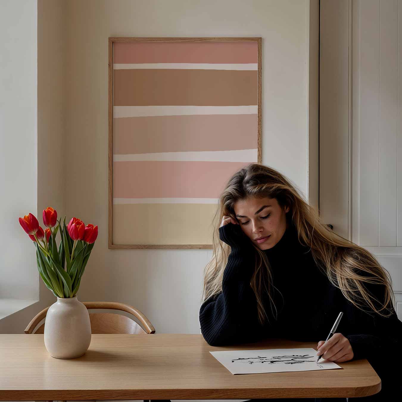 Rustieke Aarde Tinten Wanddecoratie Poster-WallArtistic