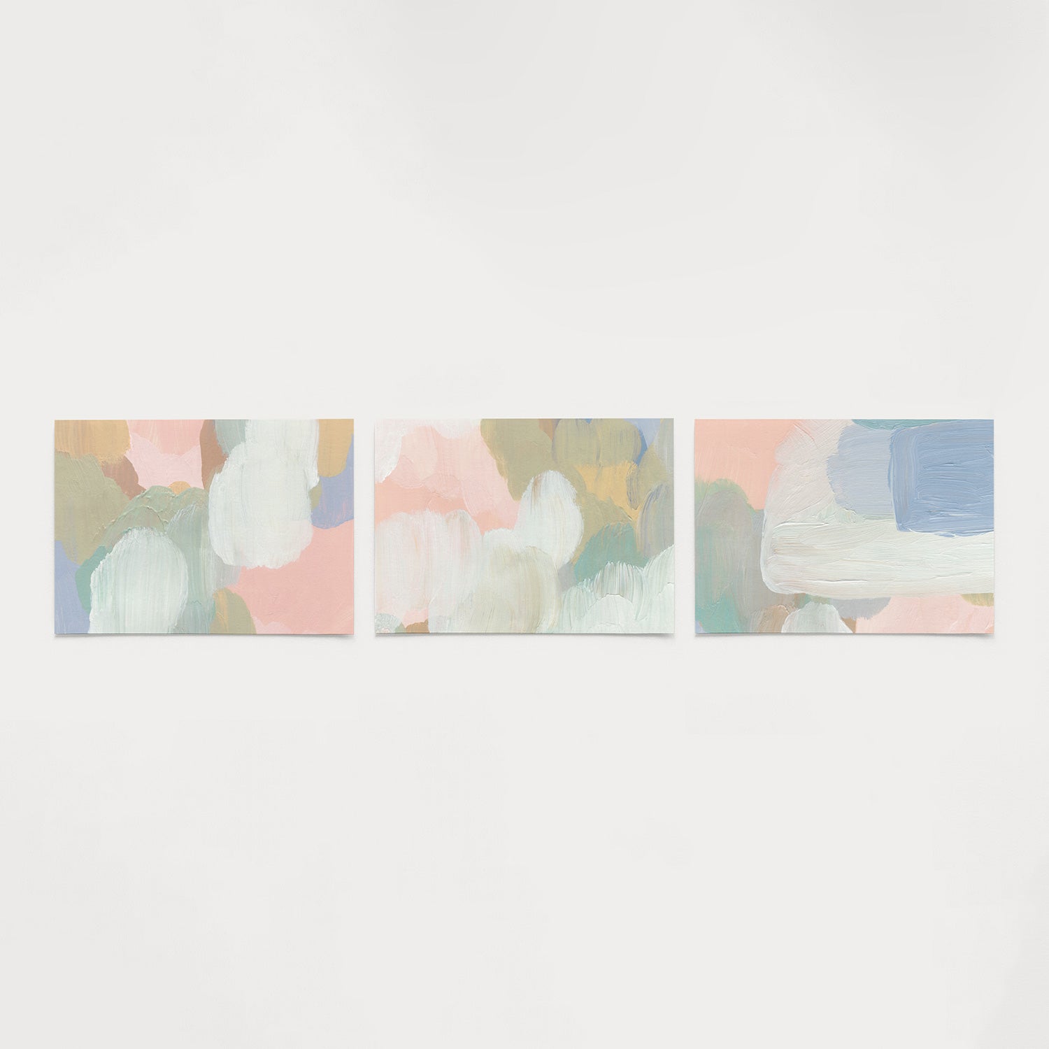 Zachte kleurvlakken Posterset