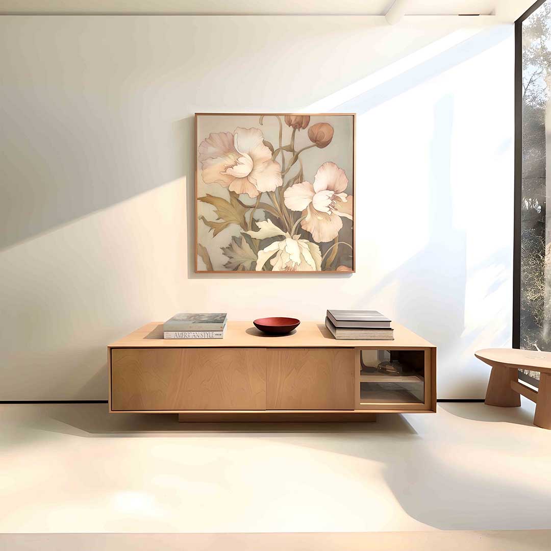 Bloemen in zachte tinten Poster