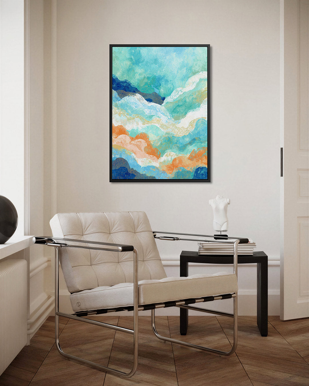 Golvende kleuren Kunstwerk