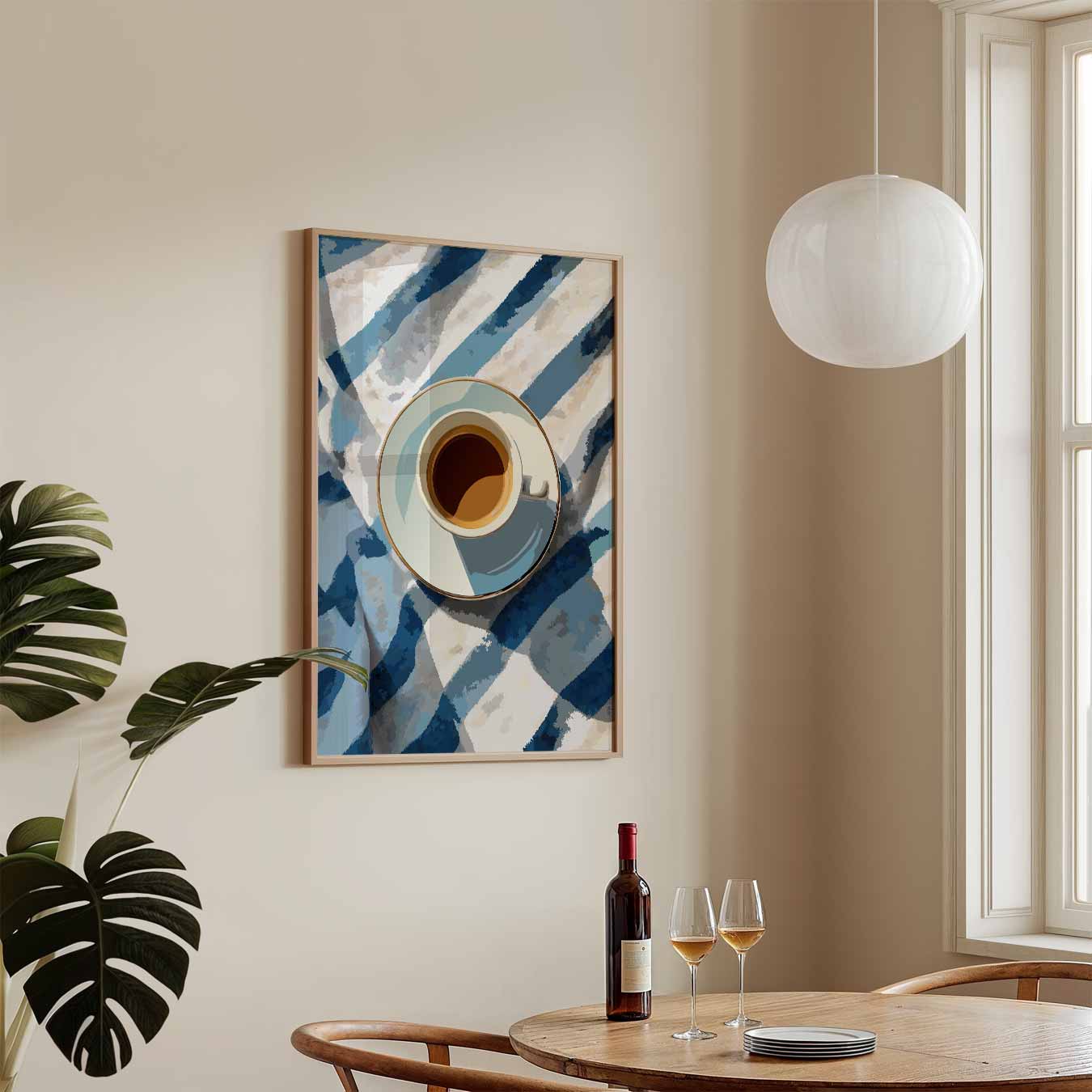 Koffietijd Waterverf Stijl Poster-WallArtistic