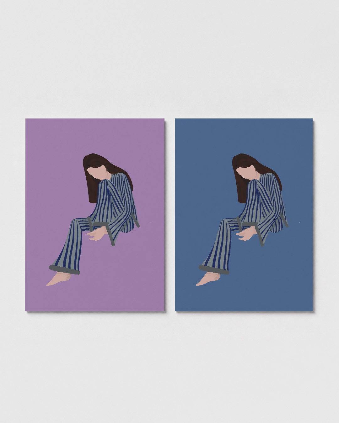 Gestreepte rust Posterset