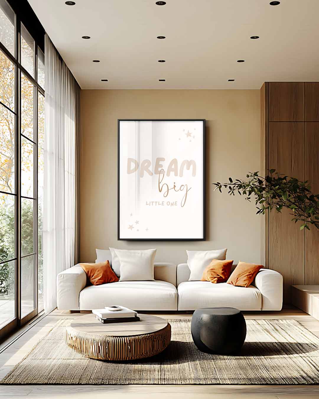 Droom Groot, Kleine Ster Kunstwerk-canvas-dibond-plexiglas-wanddecoratie-WallArtistic