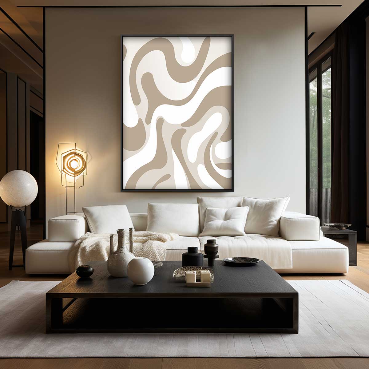 Organische Vormen Wanddecoratie Kunstwerk-canvas-dibond-plexiglas-wanddecoratie-WallArtistic