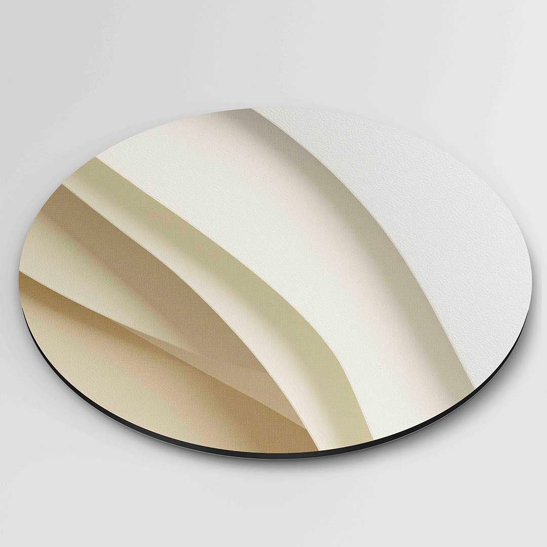 Gelaagde beige Muurcirkel