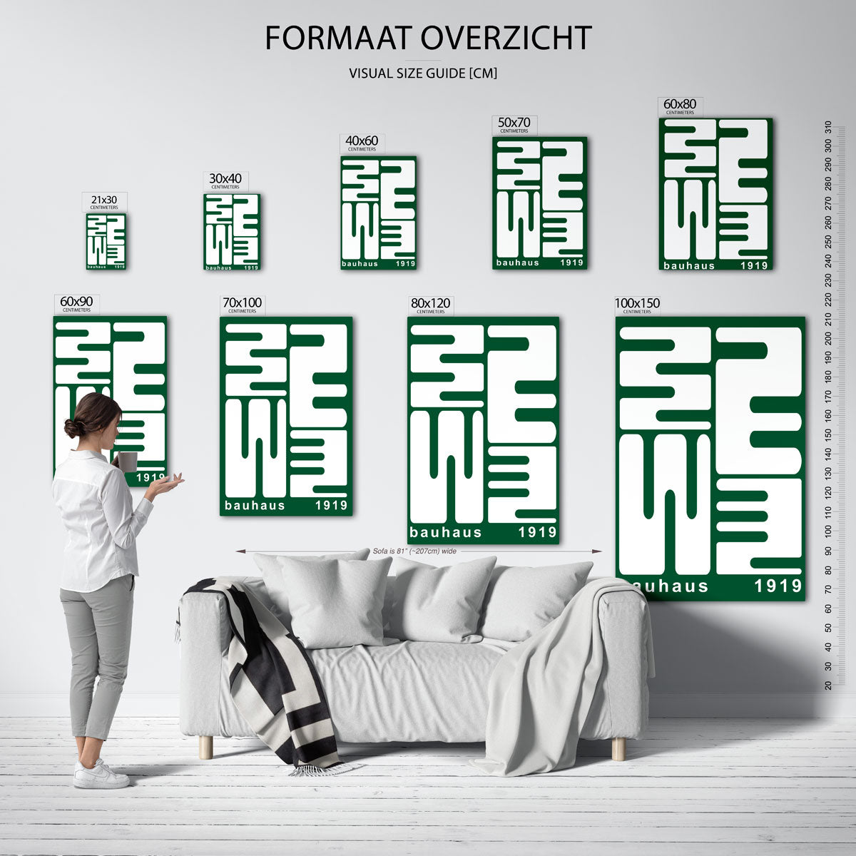 Lijnen en vlakken Poster