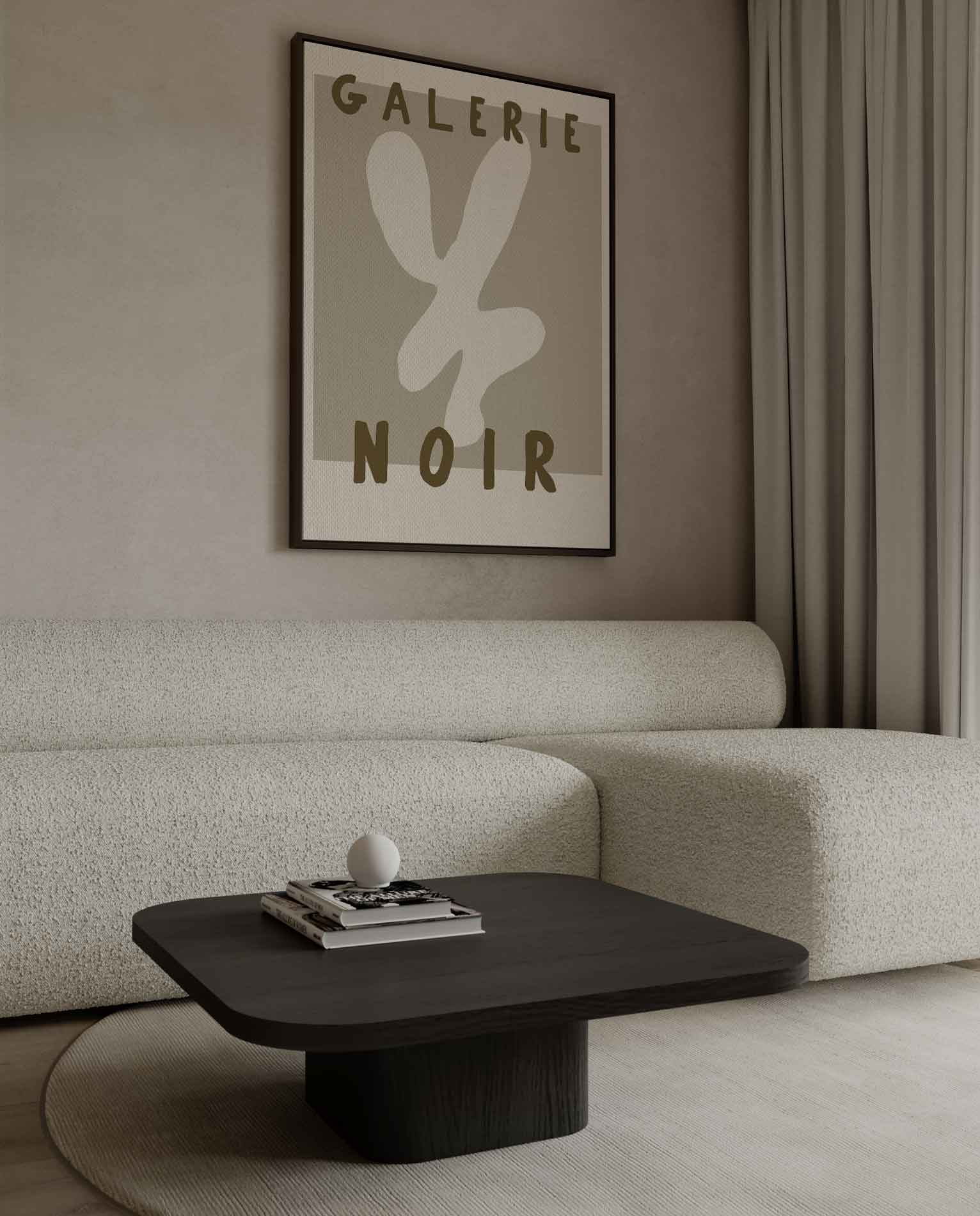 Minimalistisch Creatief Abstract in Beige Kunstwerk-canvas-dibond-plexiglas-wanddecoratie-WallArtistic