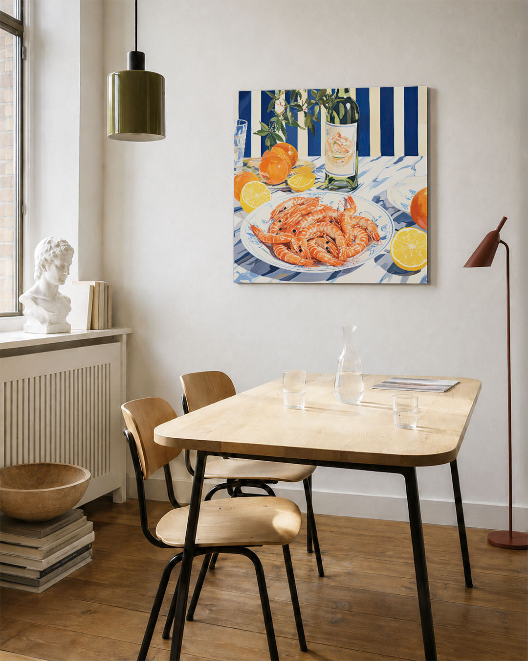 Levendige tafelscène Kunstwerk