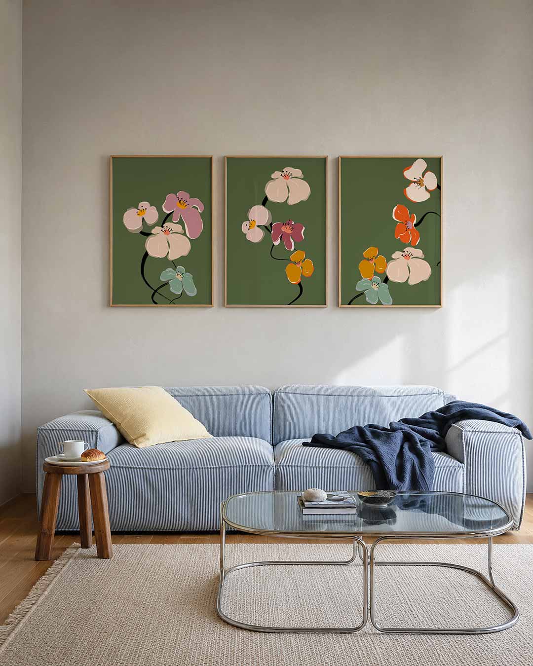 Bloemvormen en kleuren Posterset