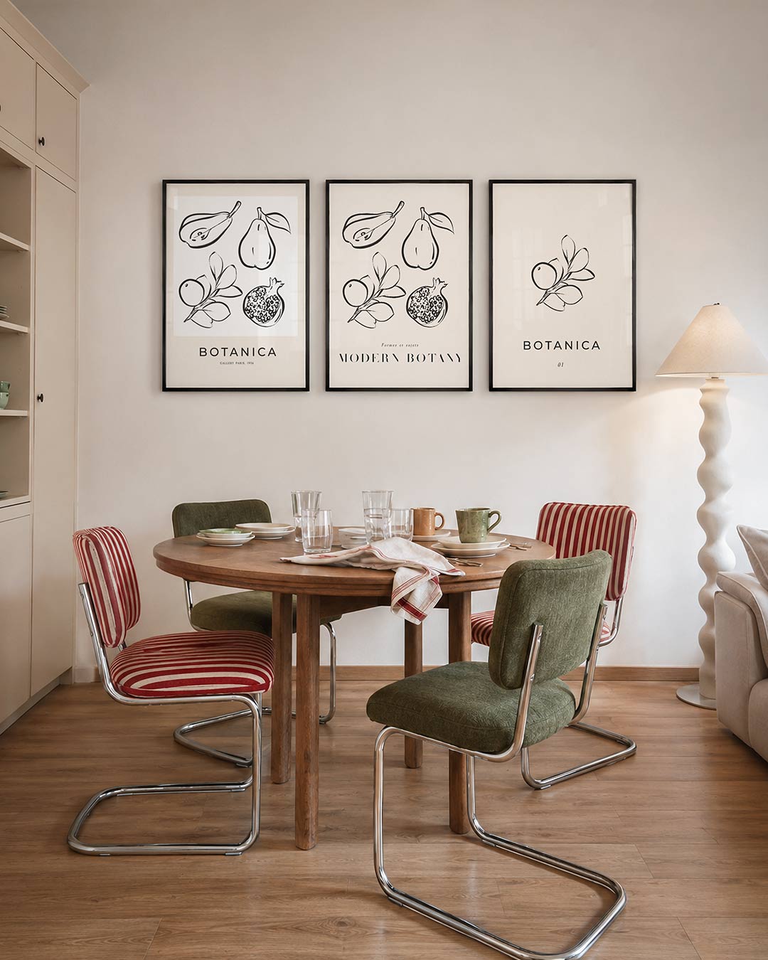 Fruitige lijnenspel Posterset
