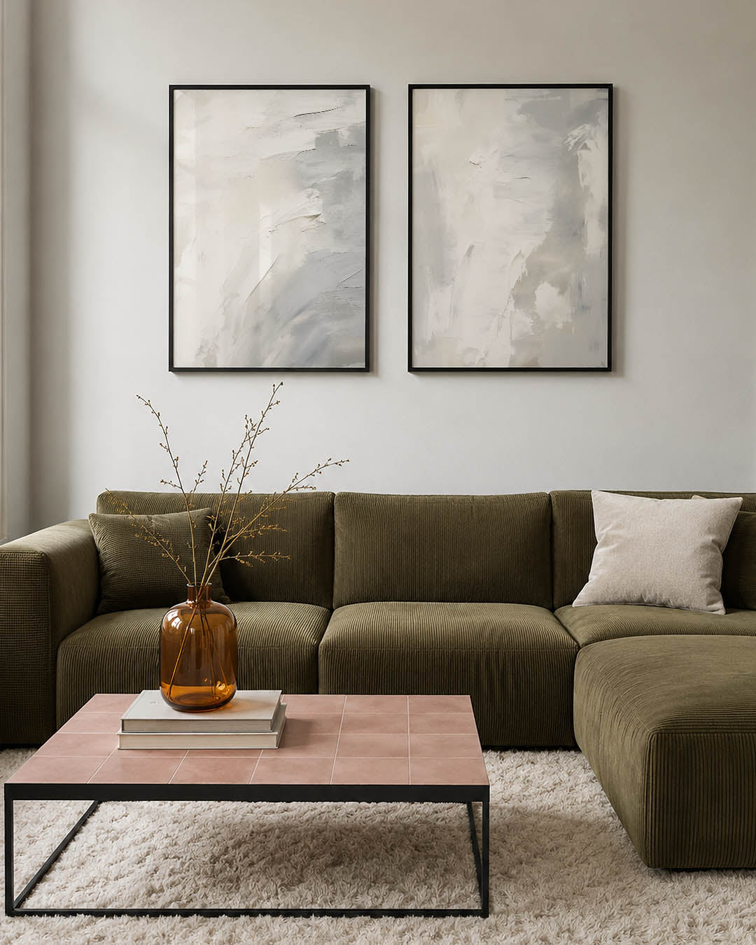 Zachte kleurvlakken Posterset