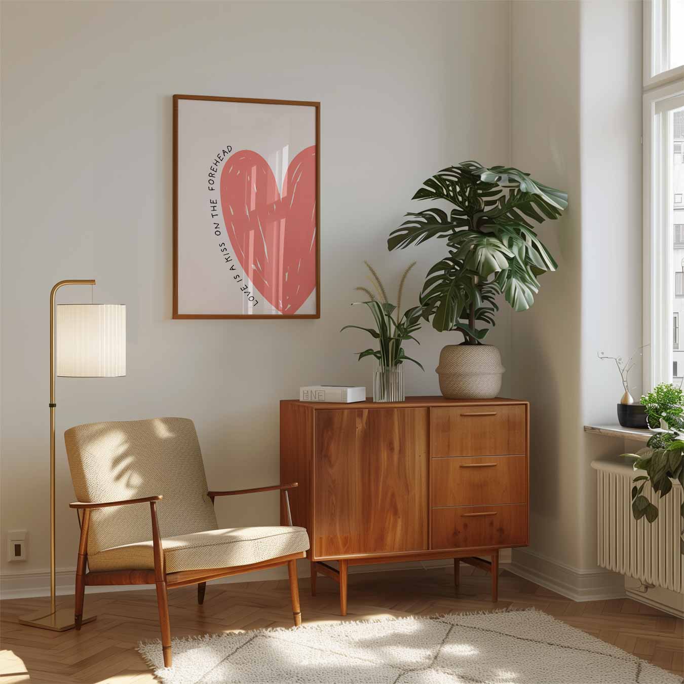 Liefdes Kus Poster-WallArtistic