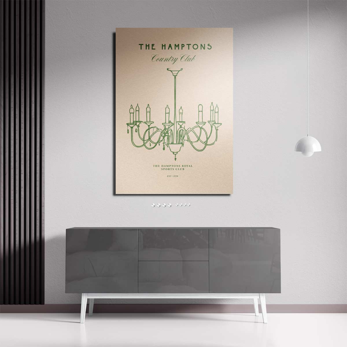 Elegante Kroonluchter Illustratie Kunstwerk-canvas-dibond-plexiglas-wanddecoratie-WallArtistic