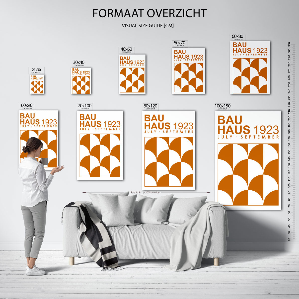Vormritme en kleur Poster