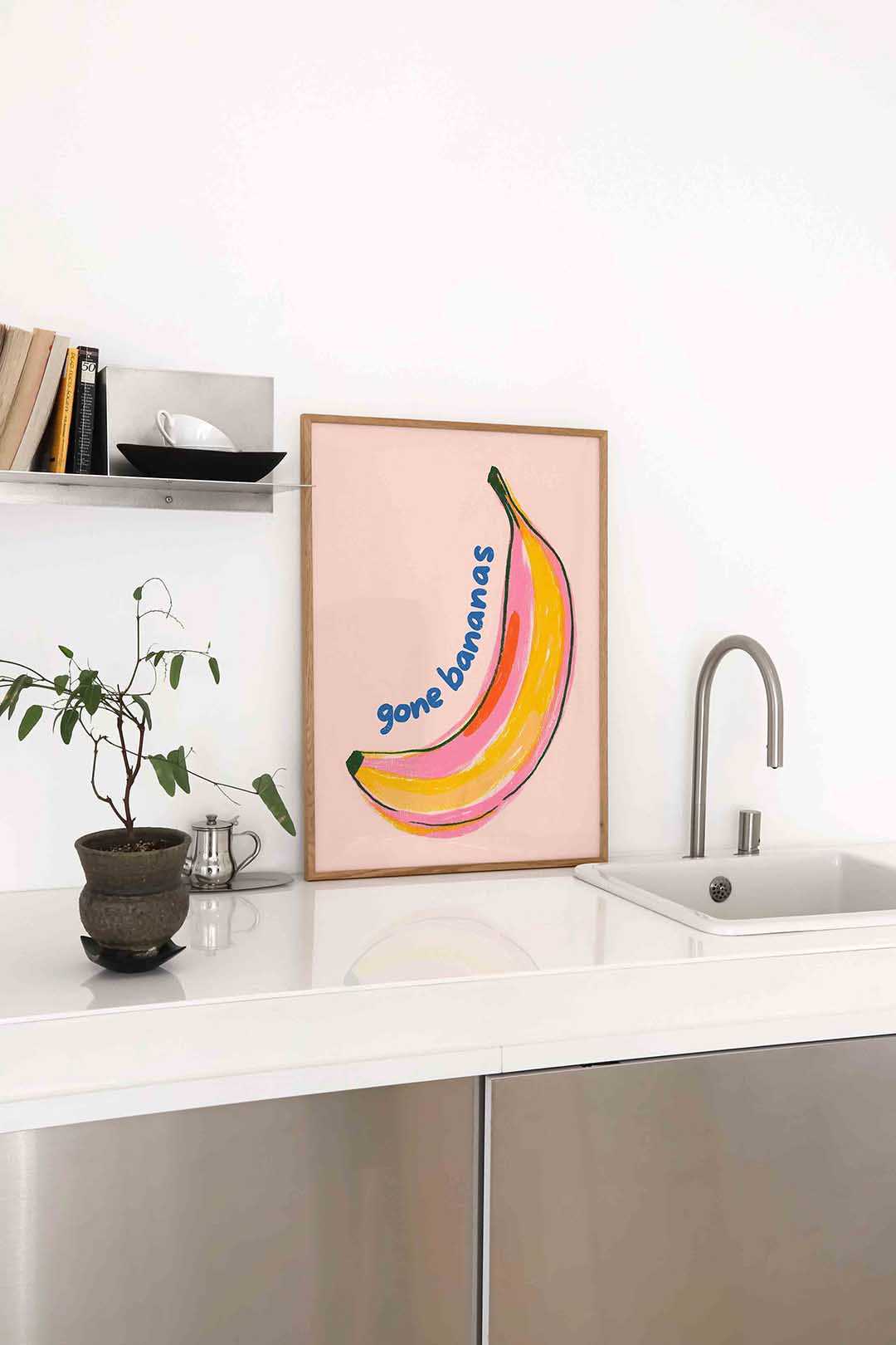 Banaan met tekst Poster