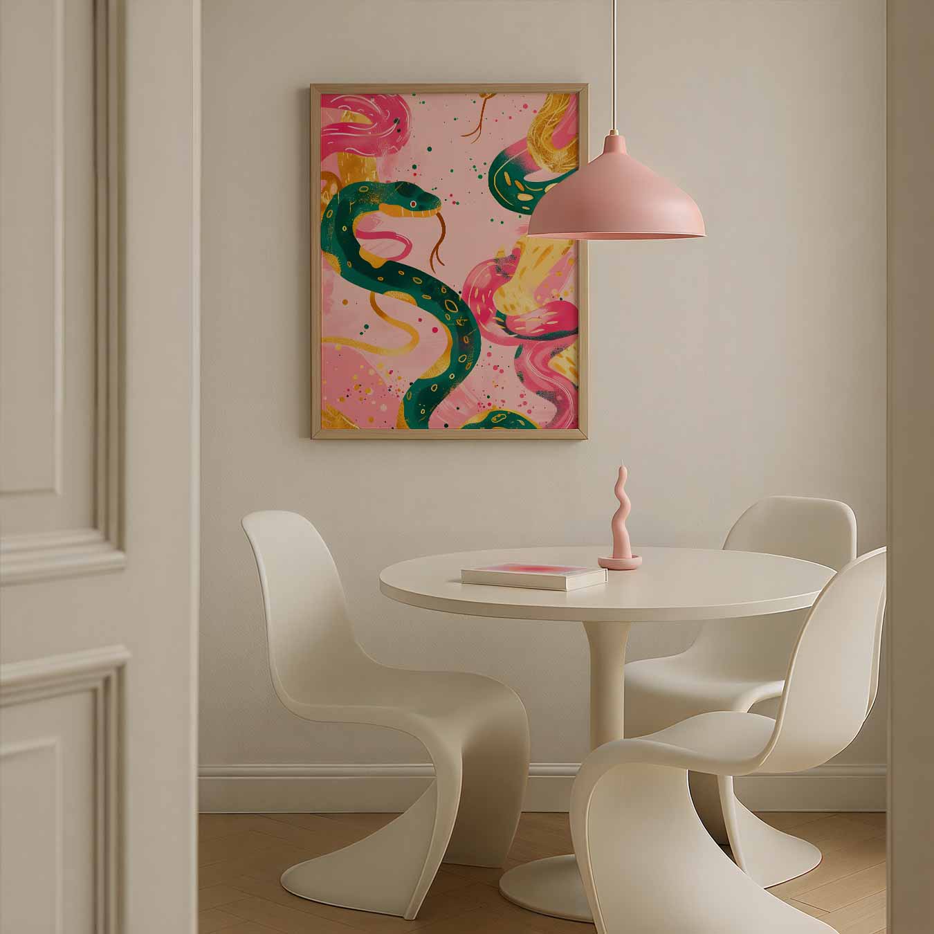 Kleurrijke Slangen Kunstposter-WallArtistic