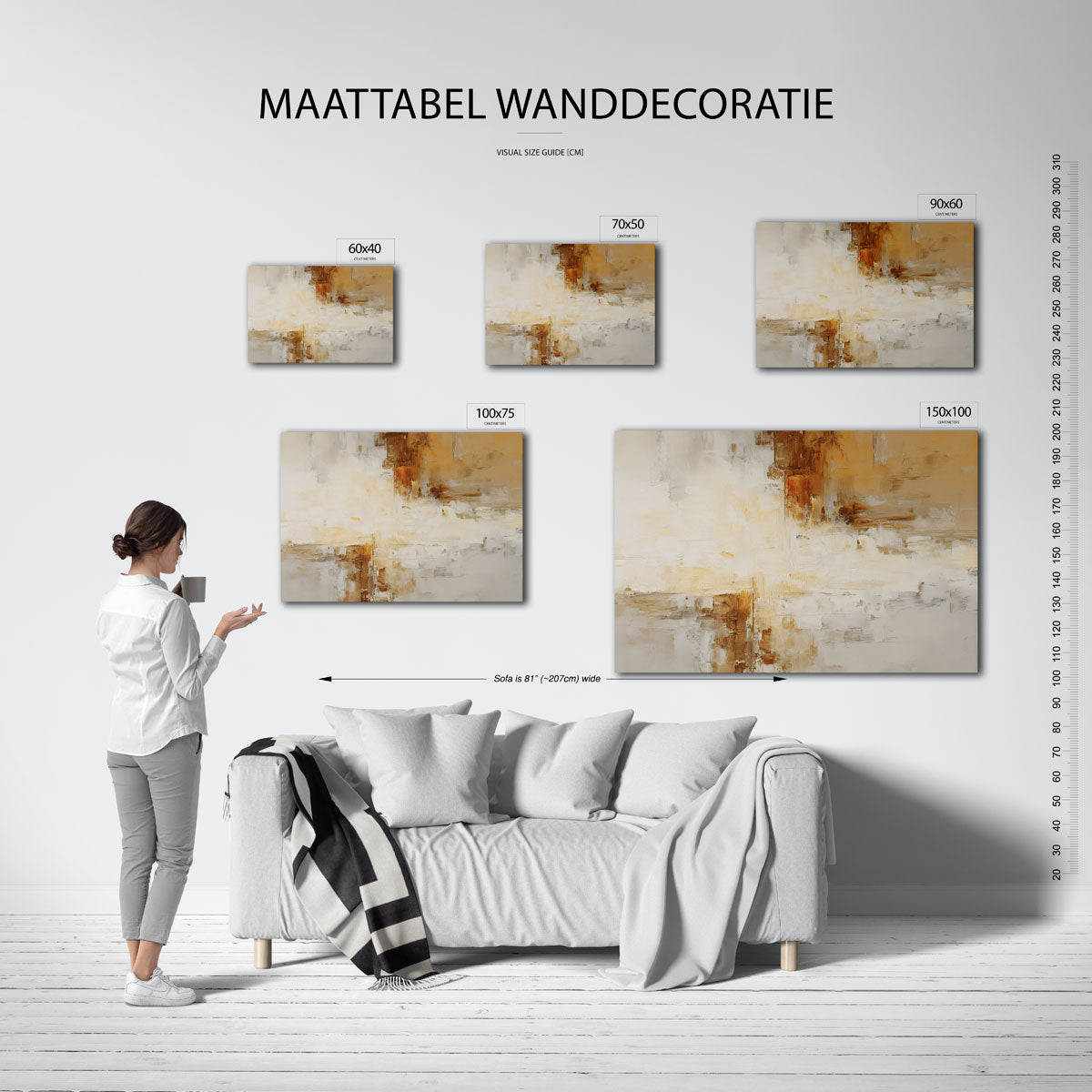 Warme kleuren harmonie Kunstwerk