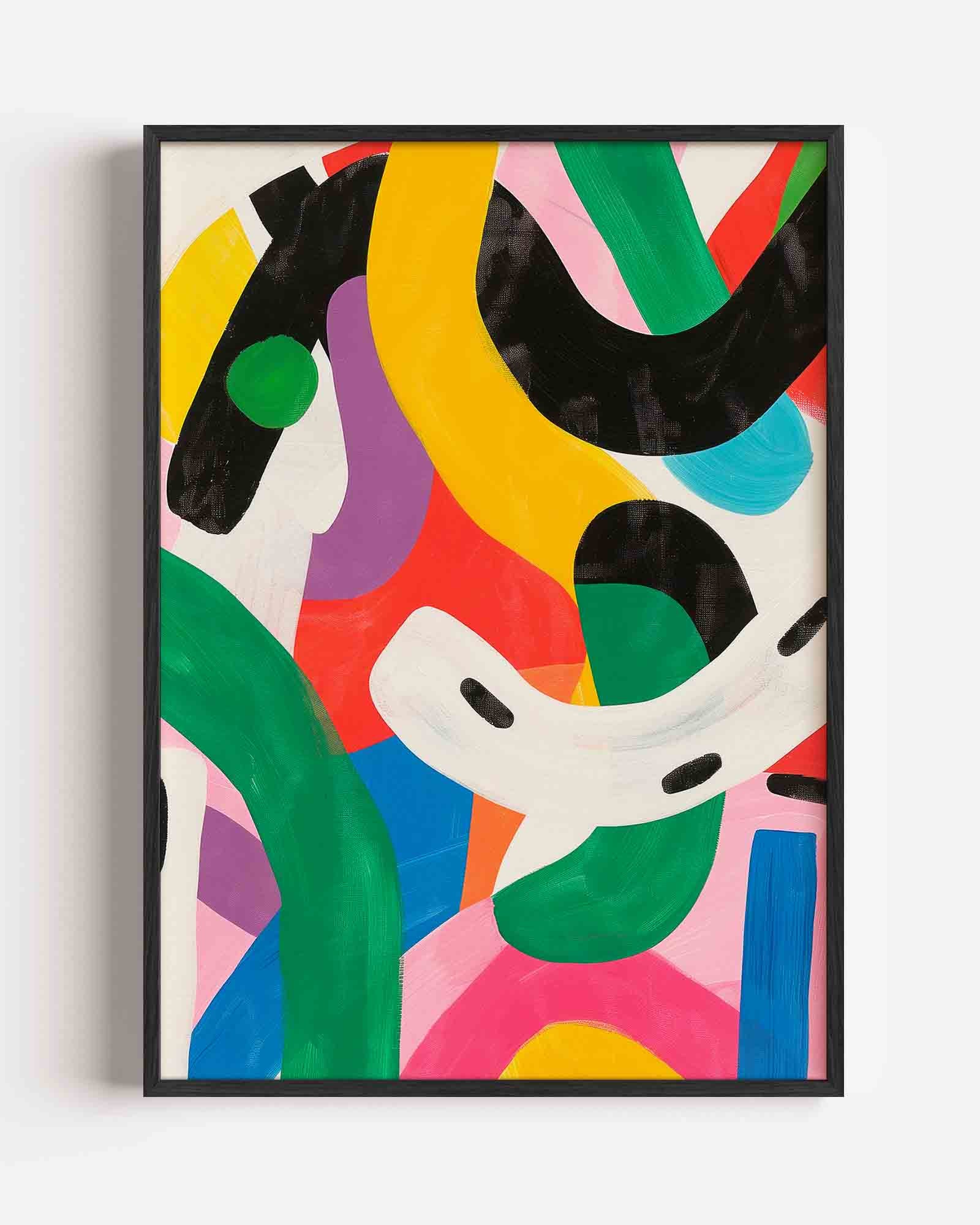 Kleurrijke abstracte vormen Poster