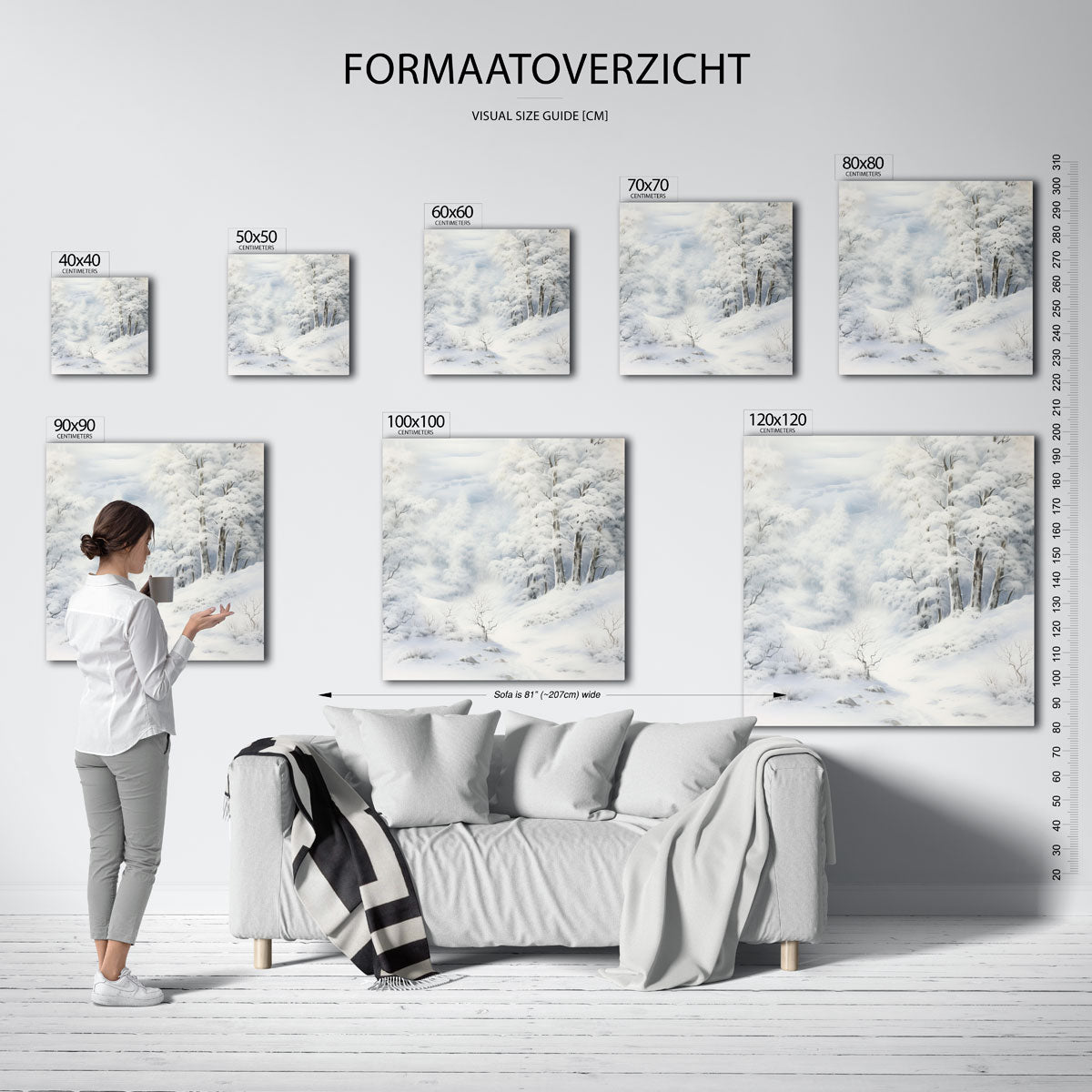 Winterlandschap Poster