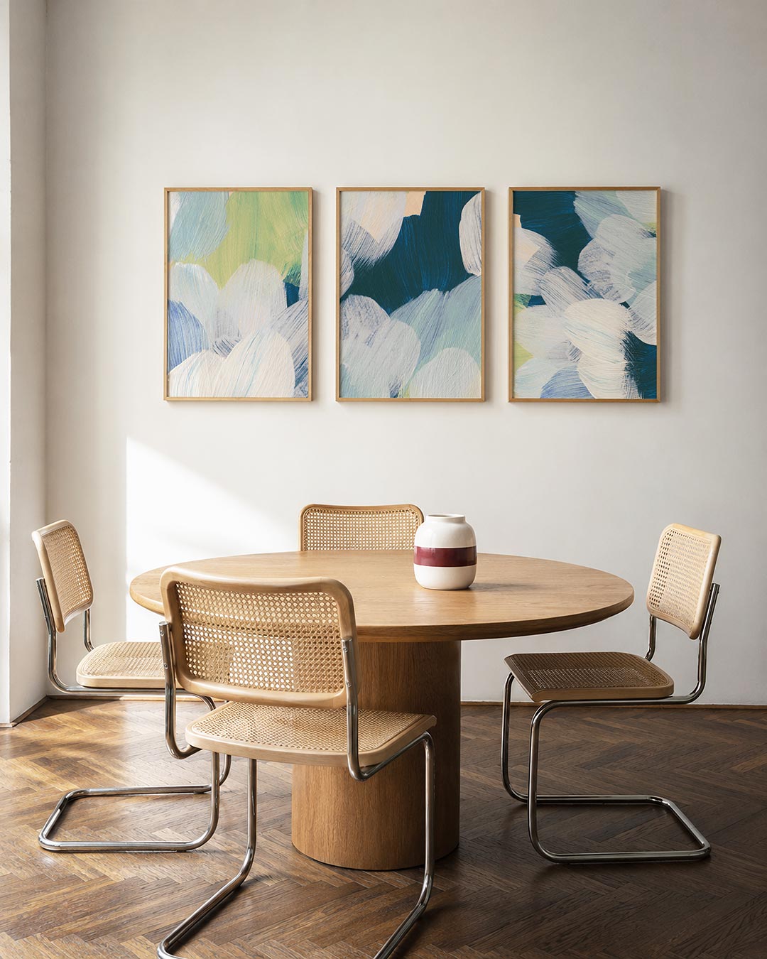 Zachte kleurvlakken Posterset
