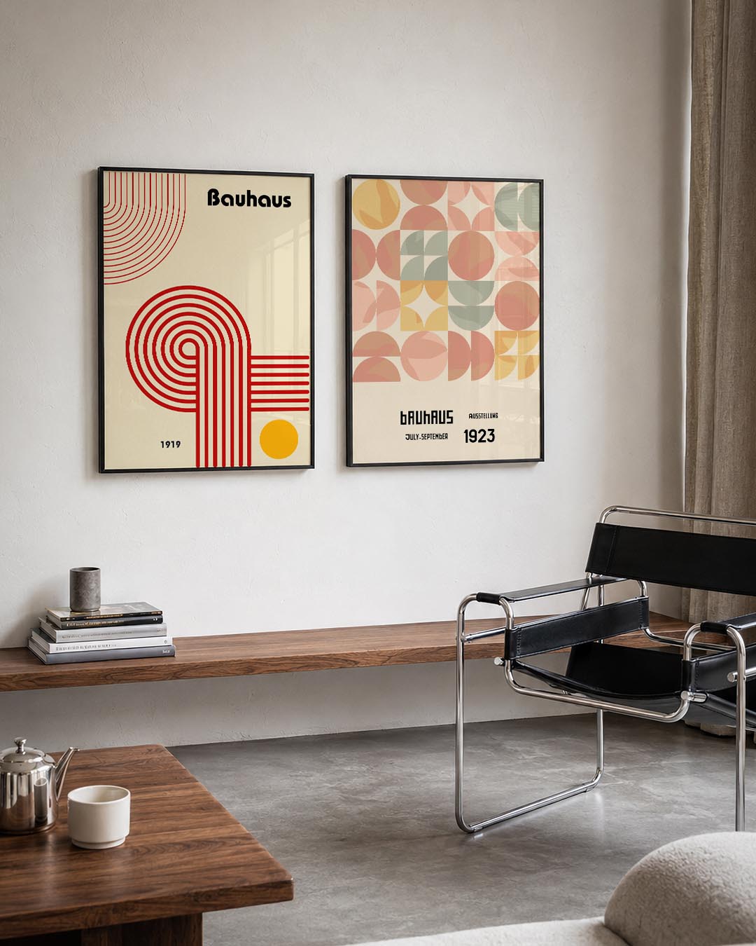 Lijnen en cirkel Posterset