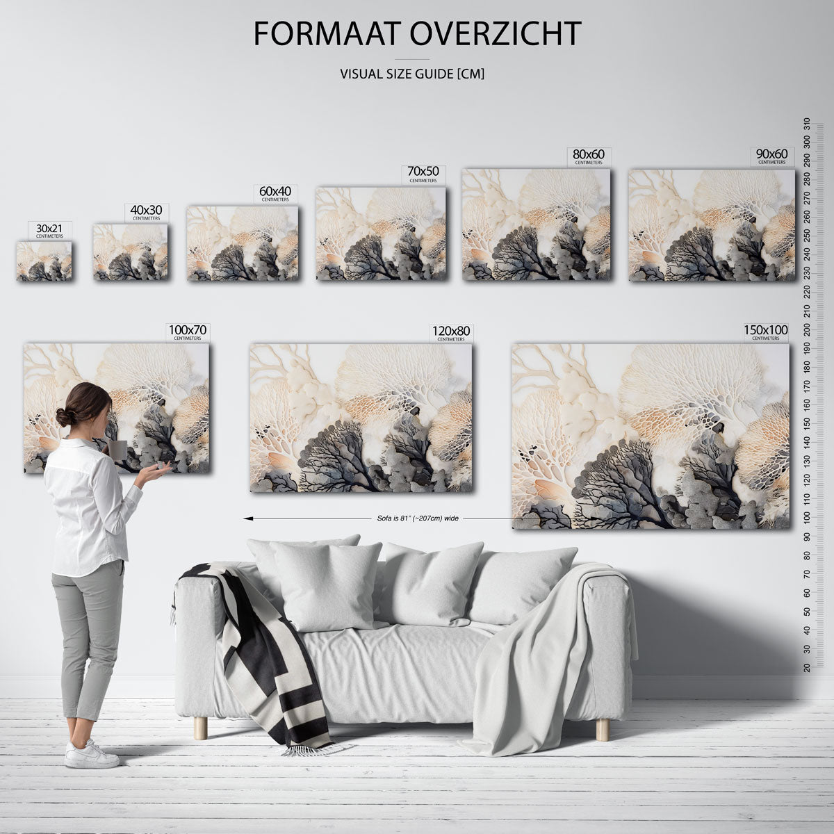 Organische vormen Poster
