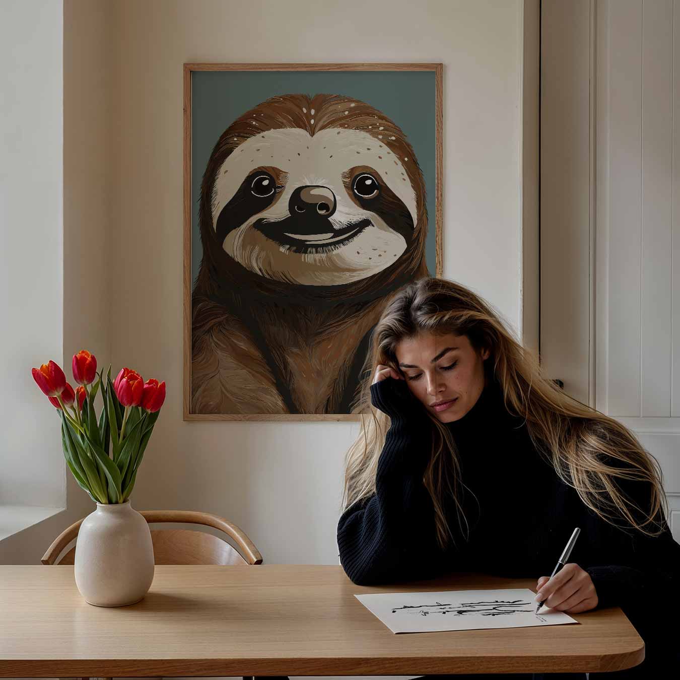 Lieve Luiaard Poster-WallArtistic