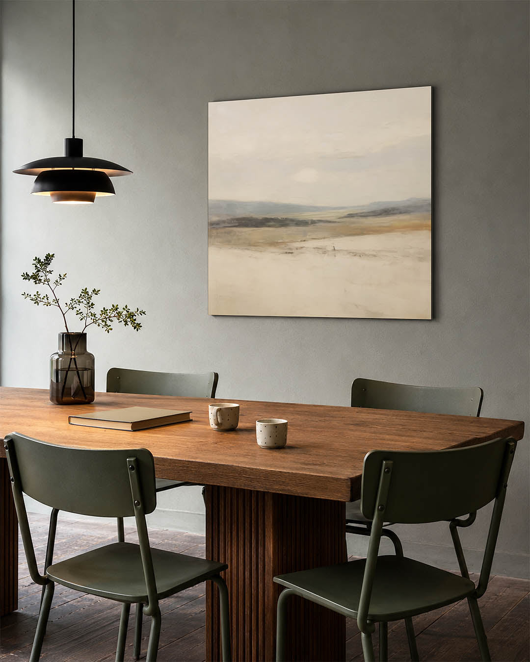 Rustige landschap weergave Kunstwerk