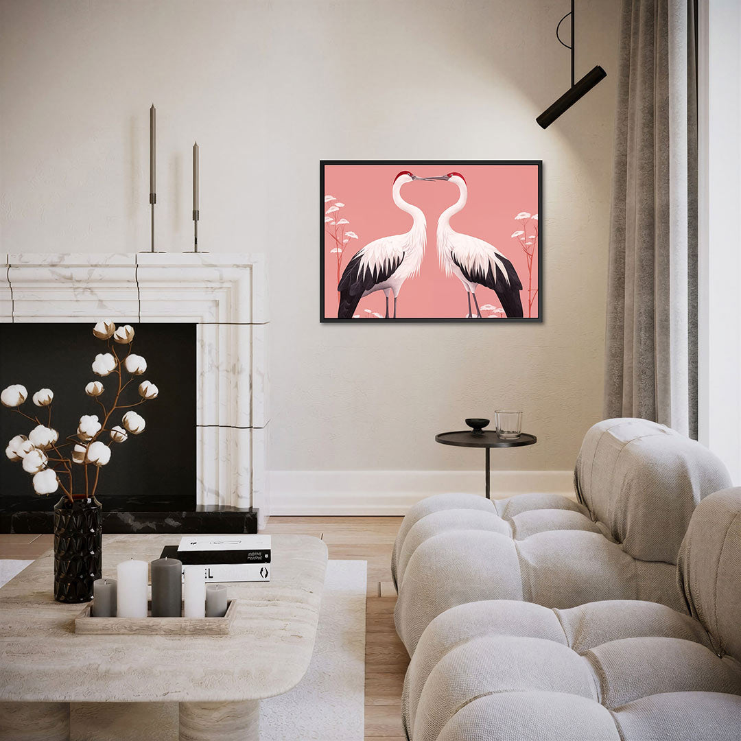 Elegante vogels Kunstwerk